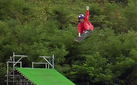 夏季スノーボード写真