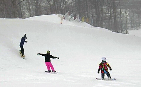 スノーボードレッスン写真